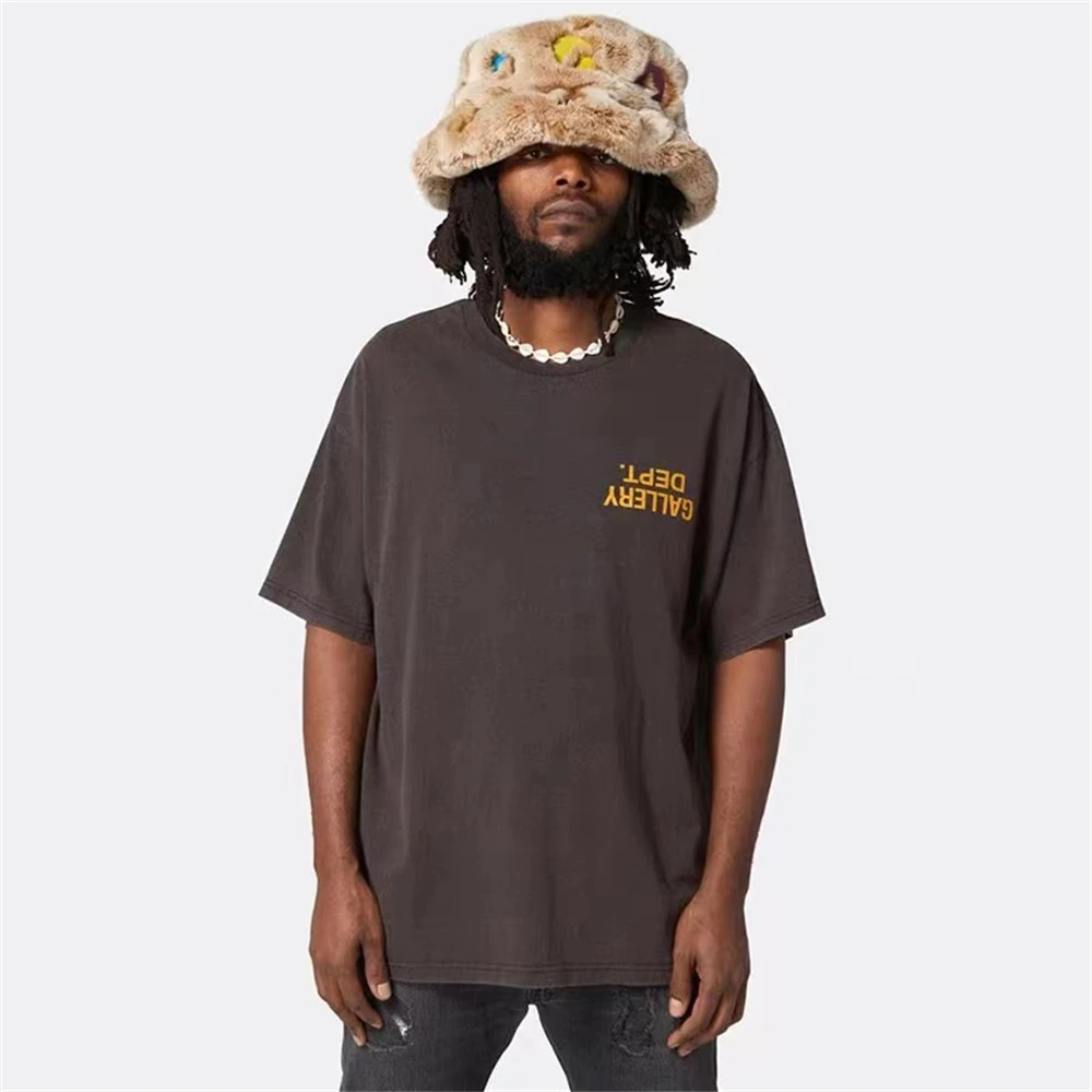American GARY DEP high street retro old-fashioned wash personality reverse letter print men and women couple loose T-shirt
American GARY DEP high street retro old-fashioned wash personality reverse letter print men and women couple loose T-shirt