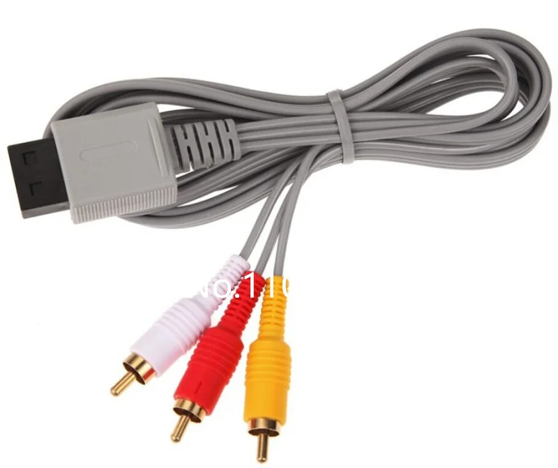 100Pcs/Lot Whleslae 1.8m Audio Video AV Composite 3 RCA Cable For sharpest Video For Nintendo Wii Console Accessory
100Pcs/Lot Whleslae 1.8m Audio Video AV Composite 3 RCA Cable For sharpest Video For Nintendo Wii Console Accessory