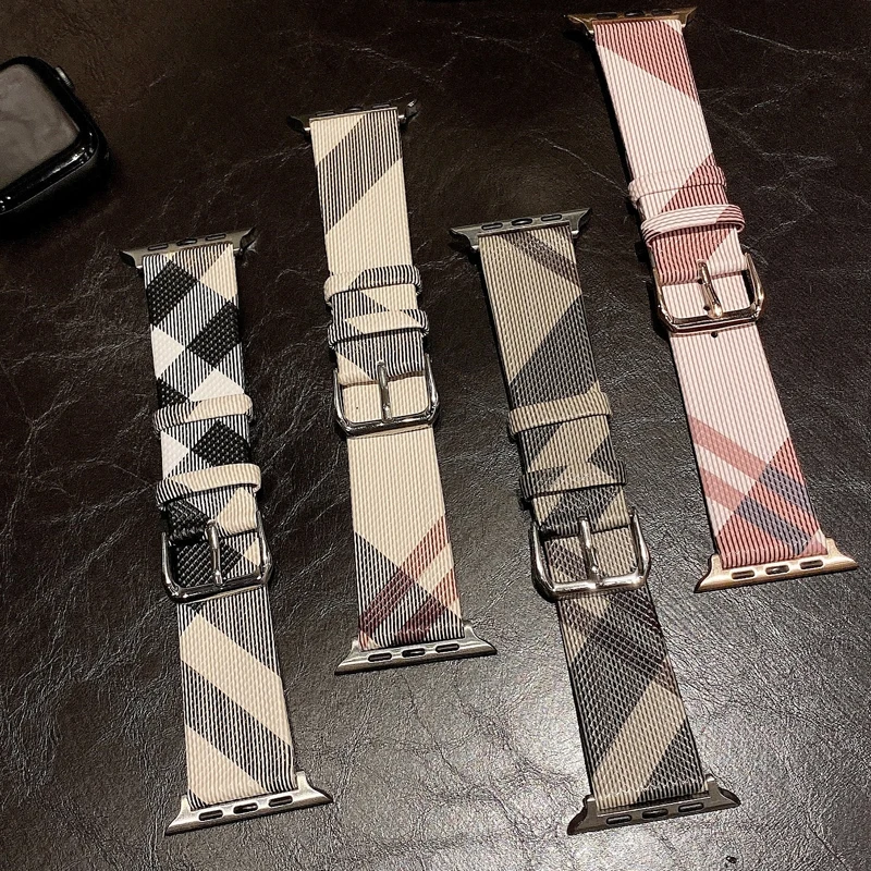 Plaid Pattern Band for apple Watch Strap 44mm 45MM 40MM 42mm 38mm Genuine leather Bracelet watchband iWatch Series 3 4 5 6 SE 7
Plaid Pattern Band for apple Watch Strap 44mm 45MM 40MM 42mm 38mm Genuine leather Bracelet watchband iWatch Series 3 4 5 6 SE 7