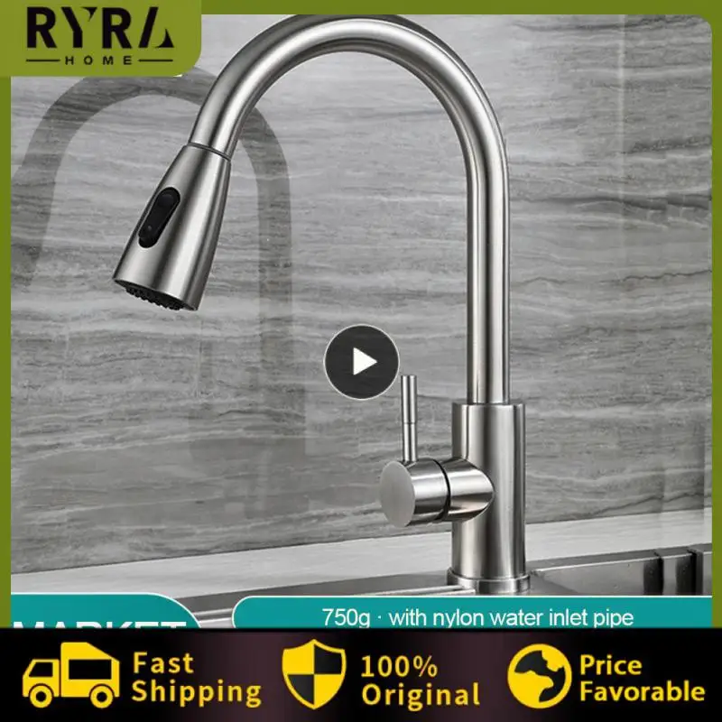 Kitchen Faucets Brushed Nickel Pull Out Kitchen Sink Water Tap Mixer 360 Rotation Stream Sprayer Head Hot Cold Taps For kitchen
Kitchen Faucets Brushed Nickel Pull Out Kitchen Sink Water Tap Mixer 360 Rotation Stream Sprayer Head Hot Cold Taps For kitchen