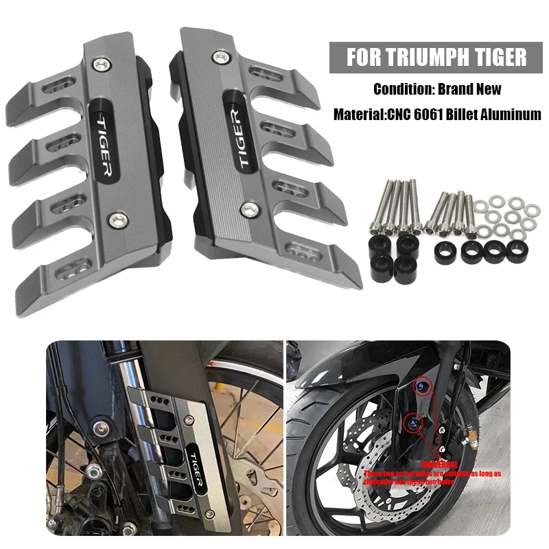 For Triumph Tiger 800 800XRX 800X 1050 1200 Motorcycle Mudguard Front Fork Protector Guard Front Fender Slider Accessories
For Triumph Tiger 800 800XRX 800X 1050 1200 Motorcycle Mudguard Front Fork Protector Guard Front Fender Slider Accessories