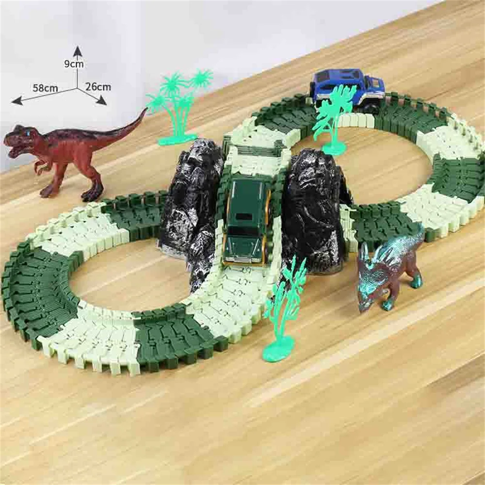 Удивительный трек, комплект гоночных автомобилей, маленький динозавр, модель, детские игрушки, головоломка, строительный рельсовый автомобиль, многофункциональные Diy творческие игрушки B07
Удивительный трек, комплект гоночных автомобилей, маленький динозавр, модель, детские игрушки, головоломка, строительный рельсовый автомобиль, многофункциональные Diy творческие игрушки B07