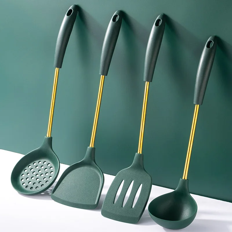 Food-grade Silicone Cookware Spatula Spoon Mesh Strainer High Temperature Spoon Non-stick Oil Stain Kitchen Gadgets 2022
Food-grade Silicone Cookware Spatula Spoon Mesh Strainer High Temperature Spoon Non-stick Oil Stain Kitchen Gadgets 2022