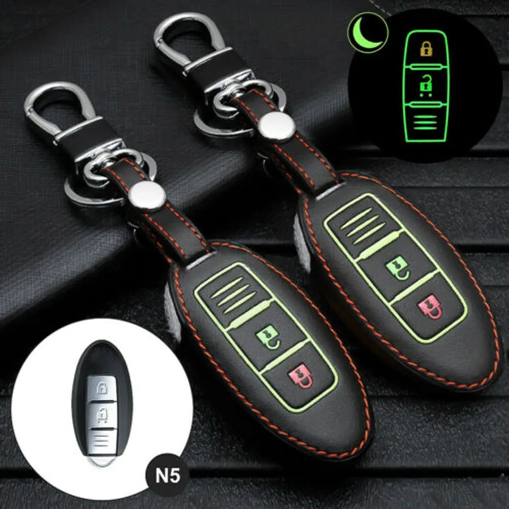 Car Keychain Leather Remote Smart Key Case Fob Key Protection Cover Luminous Car Interior Accessories For Nissan Teana Qashqai
Car Keychain Leather Remote Smart Key Case Fob Key Protection Cover Luminous Car Interior Accessories For Nissan Teana Qashqai