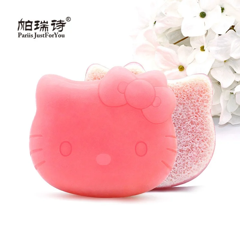 

Kawaii Sanrioed Anime Cartoon series HelloKitty cute fashion bath sponge home bathroom supplies bubble soap skin cleansing tool