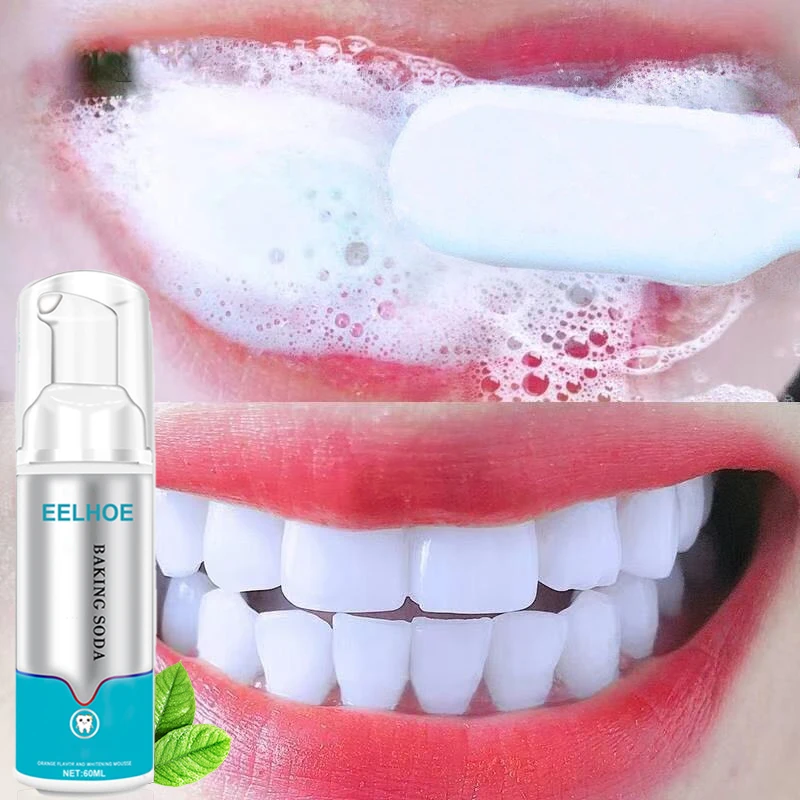 

60ml Teeth Whitening Toothpaste Repair Bright White Anti-Sensitive Whitener Remove Smoke Stains Plaque Fresh Breath Teeth Care