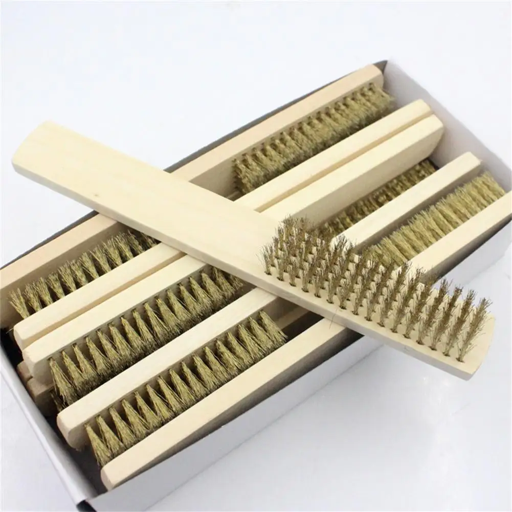 12pcs Wood Handle Brass Wire Copper Brush for Industrial Devices Surface/Inner Polishing Grinding Cleaning Dropship
12pcs Wood Handle Brass Wire Copper Brush for Industrial Devices Surface/Inner Polishing Grinding Cleaning Dropship