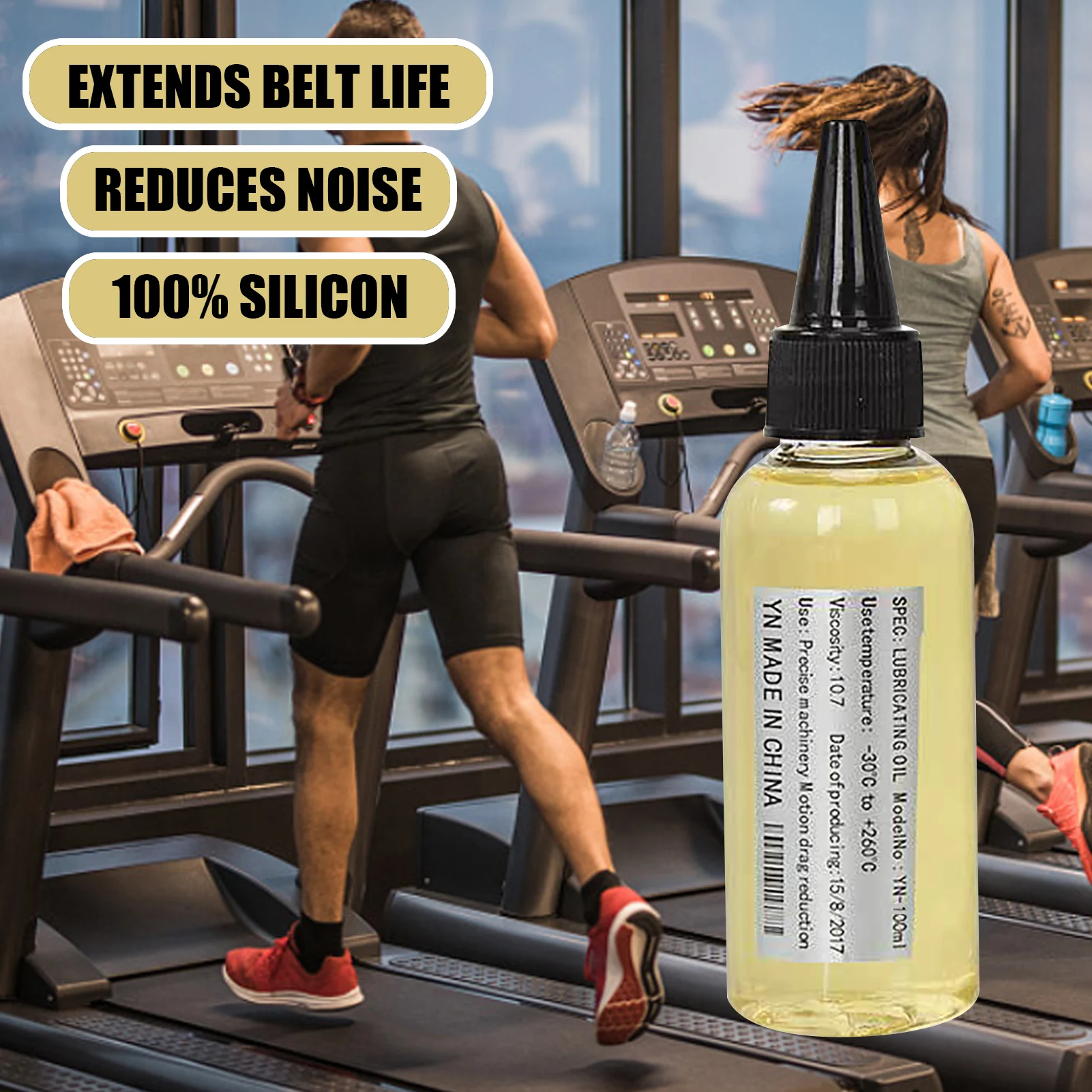 Treadmill Lubricant Silicone Treadmill Belt Lubricant Easy Apply Treadmill Belt Lubrication Oil For Treadmills Sewing Machines
Treadmill Lubricant Silicone Treadmill Belt Lubricant Easy Apply Treadmill Belt Lubrication Oil For Treadmills Sewing Machines