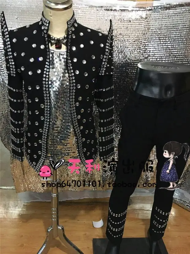 HOT Men's New Fashion Personalized Large size customization DJ singer bright diamond hand-sewn Costume S-4XL
HOT Men's New Fashion Personalized Large size customization DJ singer bright diamond hand-sewn Costume S-4XL