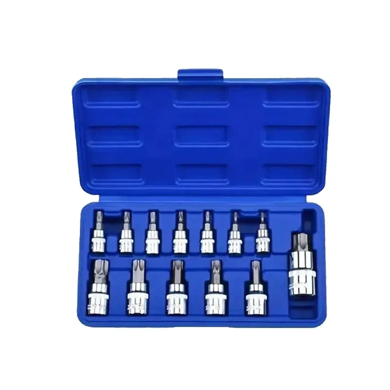 Набор торцевых бит Torx 13 шт., сталь S2, Cr-V, 1/4", 3/8", 1/2"
Набор торцевых бит Torx 13 шт., сталь S2, Cr-V, 1/4", 3/8", 1/2"
