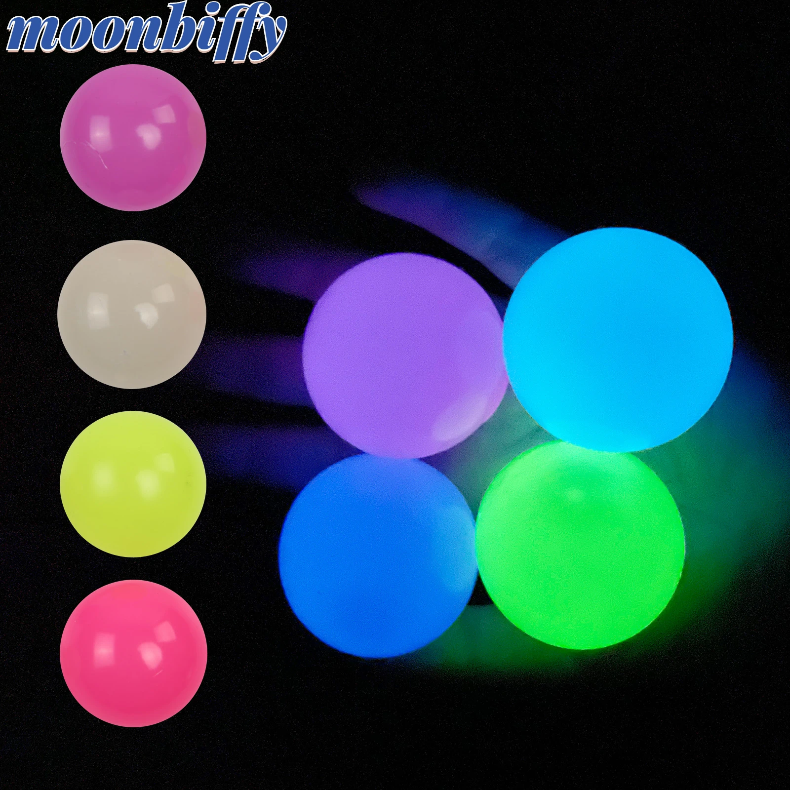 1 Pc Luminous Wall Target Ball Sucker Sticky Decompression Toys for Kid Teen Adult Colorful TPR Toy Balls Color Random
1 Pc Luminous Wall Target Ball Sucker Sticky Decompression Toys for Kid Teen Adult Colorful TPR Toy Balls Color Random