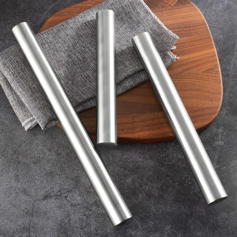 Stainless SteelFrench Rolling Pin Metal for Bakers Cookie & Pastry Dough and Dough Bakeware Roller Dishwasher Safe baking pin
Stainless SteelFrench Rolling Pin Metal for Bakers Cookie & Pastry Dough and Dough Bakeware Roller Dishwasher Safe baking pin