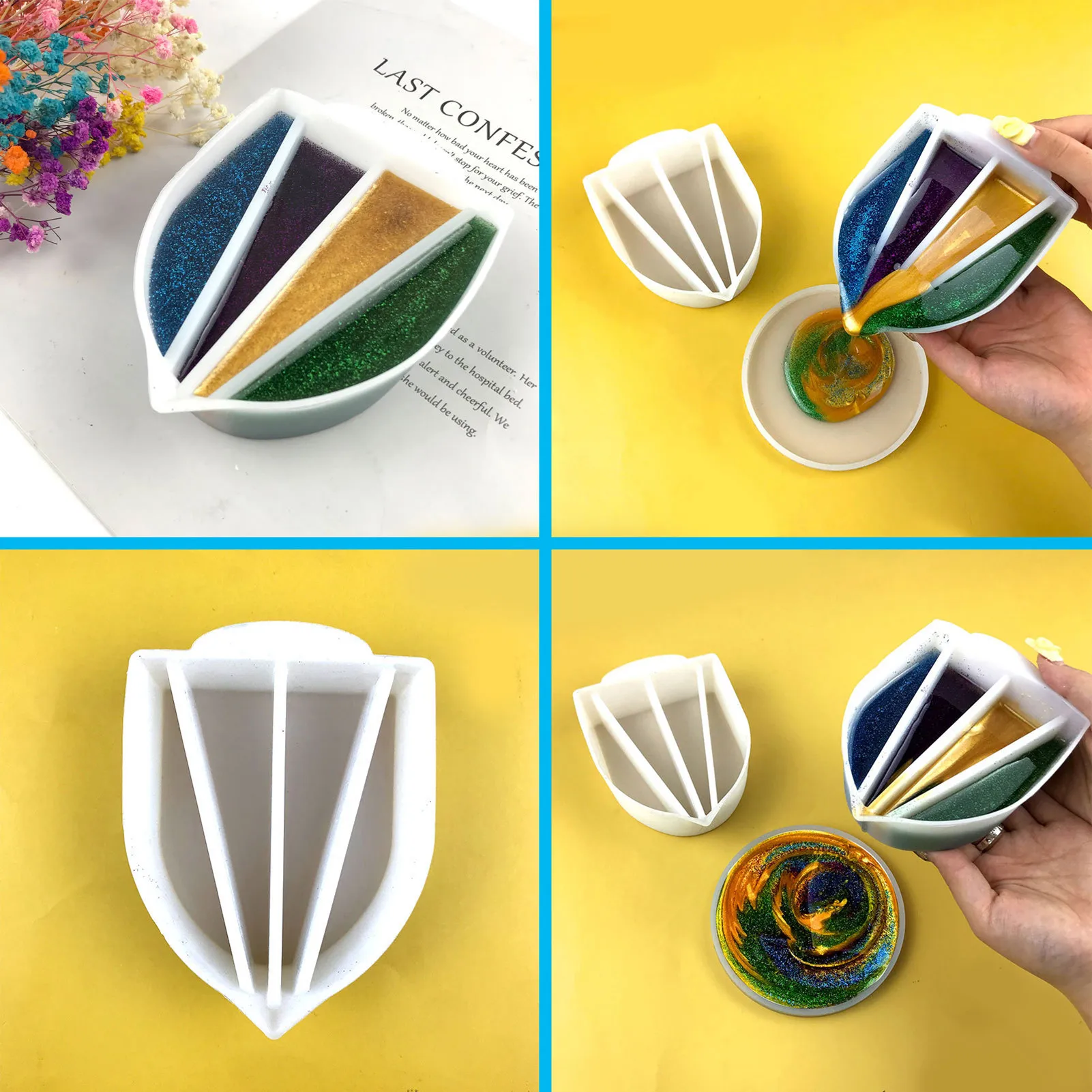 Split Cups For Paints Pouring Acrylic Paint Pouring Cup 4 Channels Dividers Painting Tools Fluid Pour Supplies For Art Drawing
Split Cups For Paints Pouring Acrylic Paint Pouring Cup 4 Channels Dividers Painting Tools Fluid Pour Supplies For Art Drawing