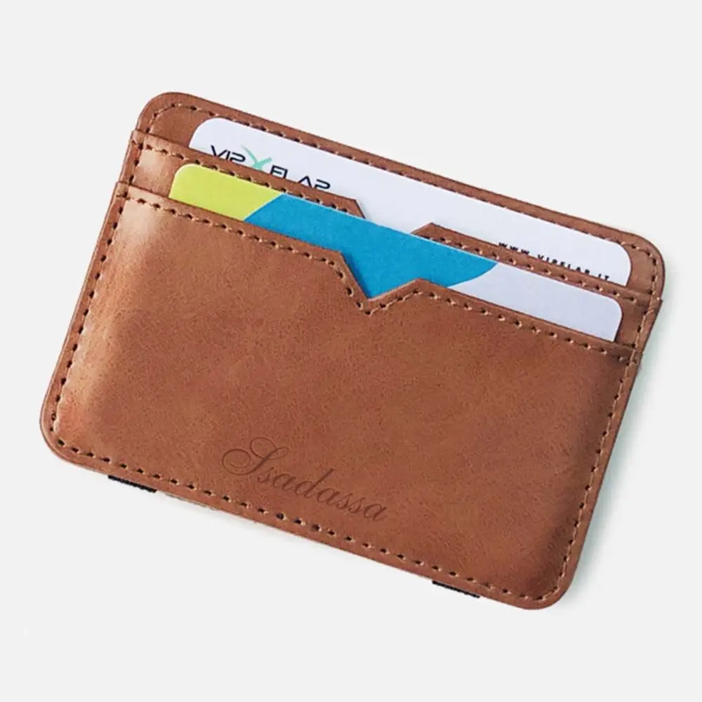 Simple Credit Card Coin Purse PU Leather Water-proof Money Clip Card Storage Case Business Wallets Men Magic Wallet
Simple Credit Card Coin Purse PU Leather Water-proof Money Clip Card Storage Case Business Wallets Men Magic Wallet