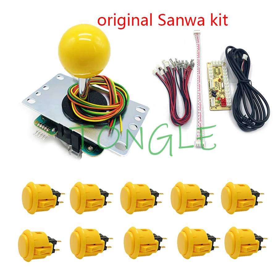 Free shipping Original Joystick DIY Kit Zero Delay Arcade DIY USB Encoder To PC Sanwa Joystick Original Sanwa Push Buttons Mame
Free shipping Original Joystick DIY Kit Zero Delay Arcade DIY USB Encoder To PC Sanwa Joystick Original Sanwa Push Buttons Mame