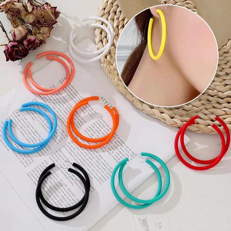 1Pair Trendy Party Gift Women Earrings Candy Color C Shape Ladies Jewelry Ear Pendant Fashion Women Accessories
1Pair Trendy Party Gift Women Earrings Candy Color C Shape Ladies Jewelry Ear Pendant Fashion Women Accessories