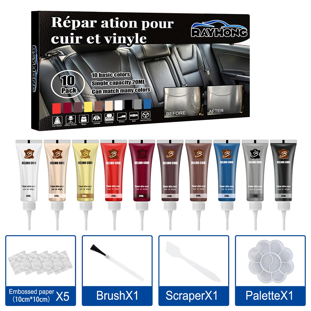 20ml Leather Repair Gel Leather Filler Repair Agent Car Seat Holes Scratch Crack Color Refurbishing Cream Paste Leather Cleaner
20ml Leather Repair Gel Leather Filler Repair Agent Car Seat Holes Scratch Crack Color Refurbishing Cream Paste Leather Cleaner