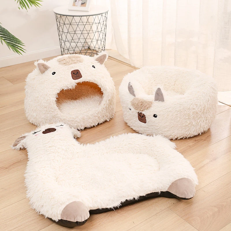 Alpaca Series Pet Cat Bed Winter Warm Cat Nest Semi Enclosed Yurt Dog House Breathable Small Cats Dogs Sleeping Pad Pet Supplies
Alpaca Series Pet Cat Bed Winter Warm Cat Nest Semi Enclosed Yurt Dog House Breathable Small Cats Dogs Sleeping Pad Pet Supplies