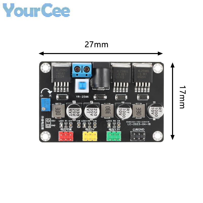 LM2596 Voltage DC Power Conversion Module DC3.3V DC5V DC Adjustable For Smart Car Experimental Motor
LM2596 Voltage DC Power Conversion Module DC3.3V DC5V DC Adjustable For Smart Car Experimental Motor