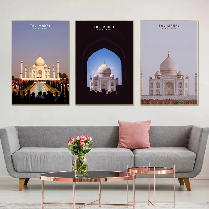 India Taj Mahal Pictures Canvas Painting Ancient Building Great Human Civilization Wall Art Landscape Posters for Living Room
India Taj Mahal Pictures Canvas Painting Ancient Building Great Human Civilization Wall Art Landscape Posters for Living Room