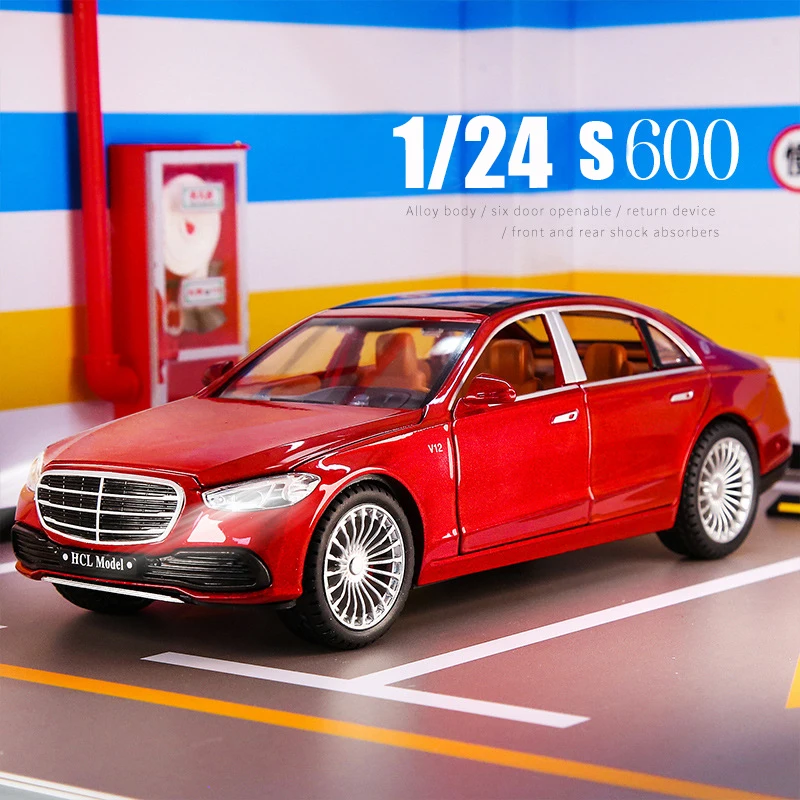 High Simulation 1/22 Maybach S600 Alloy Car Model Diecasts Metal Vehicle Car ModelSound and Light Collection Kids Toy Gifts
High Simulation 1/22 Maybach S600 Alloy Car Model Diecasts Metal Vehicle Car ModelSound and Light Collection Kids Toy Gifts