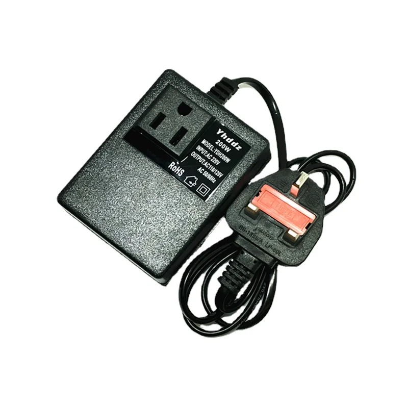 Pure copper220V to110V power transformer British standard 200Whigh voltage Japanese American electrical appliances China voltage
Pure copper220V to110V power transformer British standard 200Whigh voltage Japanese American electrical appliances China voltage