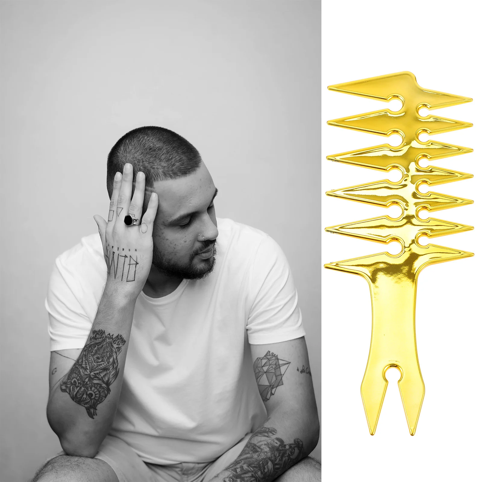Comb Hair Styling Teeth Wide Texture Male Men Pick Metal Tooth Fine Detangling Coloring Oil Extensions Practical Brush Static
Comb Hair Styling Teeth Wide Texture Male Men Pick Metal Tooth Fine Detangling Coloring Oil Extensions Practical Brush Static