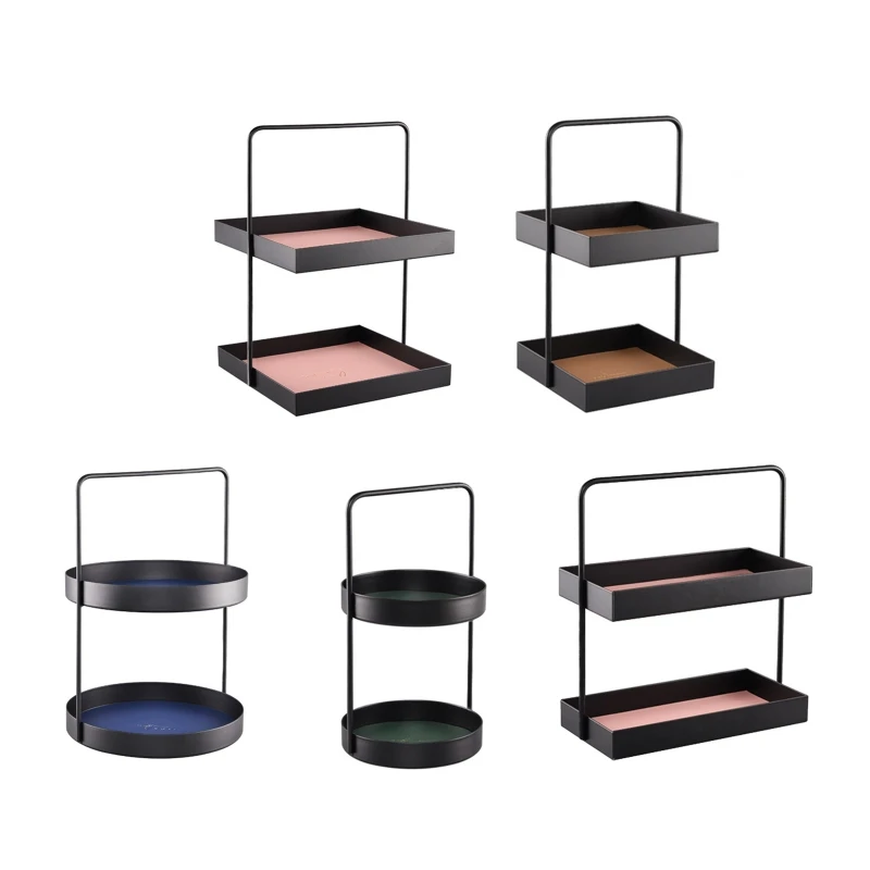 Desktop 2 Tiers Storage Tray Durable Large Capacity Cosmetic Organizer Case Leather Jewelry Plate for Home Dorm Office
Desktop 2 Tiers Storage Tray Durable Large Capacity Cosmetic Organizer Case Leather Jewelry Plate for Home Dorm Office