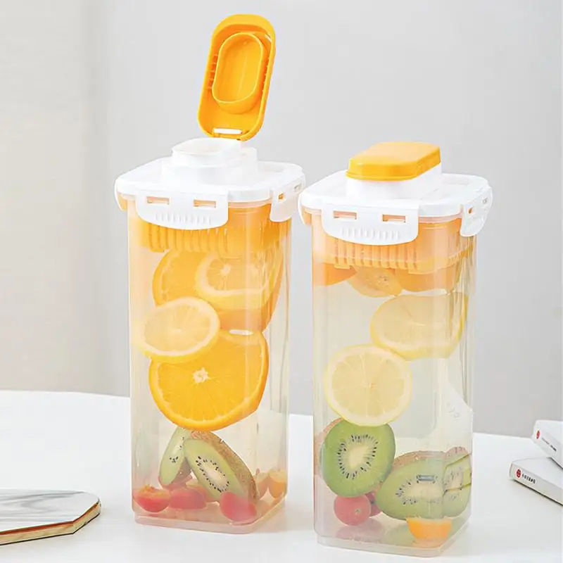 1700ml Large Capacity Cold Kettle Heat Resistant Cold Water Jug Plastic Juice Pitcher Household Minimalist Teapot Kettle
1700ml Large Capacity Cold Kettle Heat Resistant Cold Water Jug Plastic Juice Pitcher Household Minimalist Teapot Kettle