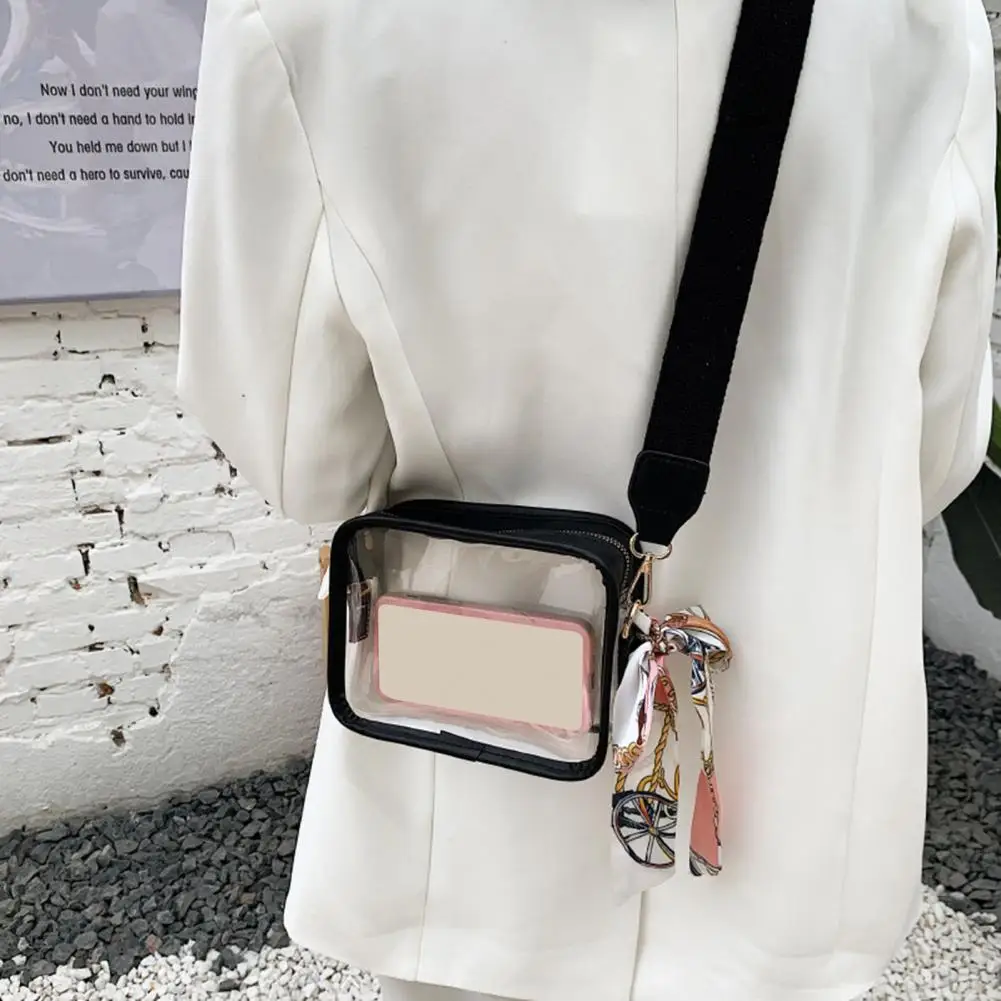 Simple Women Shoulder Bag Transparent Clear Ladies Single Shoulder Phone Bag Waterproof Women Single Shoulder Bag School Use
Simple Women Shoulder Bag Transparent Clear Ladies Single Shoulder Phone Bag Waterproof Women Single Shoulder Bag School Use