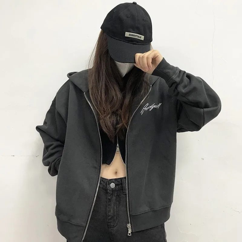 Askyurself New Spring and Autumn Couple Embroidered Letter Zipper Sweatshirt Casual Hoodie Men Women Hooded Sweatshirt
Askyurself New Spring and Autumn Couple Embroidered Letter Zipper Sweatshirt Casual Hoodie Men Women Hooded Sweatshirt