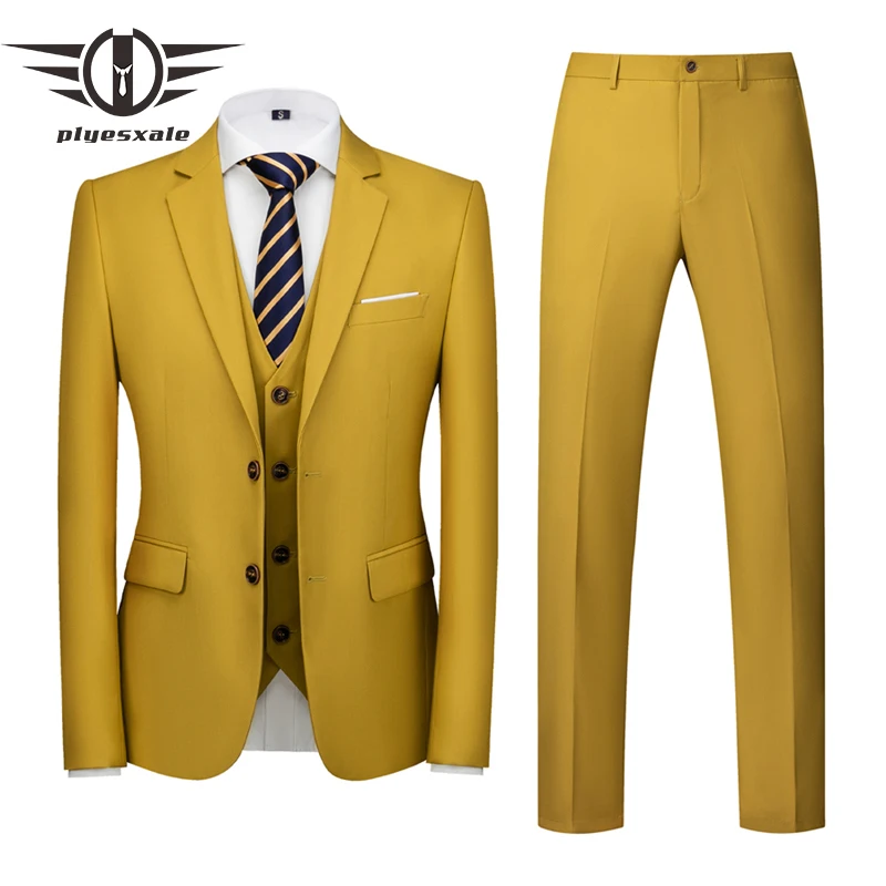 Мужские темно-желтые свадебные костюмы Plyesxale, элегантные деловые костюмы, деловые костюмы для мужчин, роскошные повседневные костюмы из 3 предметов, Q1020
Мужские темно-желтые свадебные костюмы Plyesxale, элегантные деловые костюмы, деловые костюмы для мужчин, роскошные повседневные костюмы из 3 предметов, Q1020