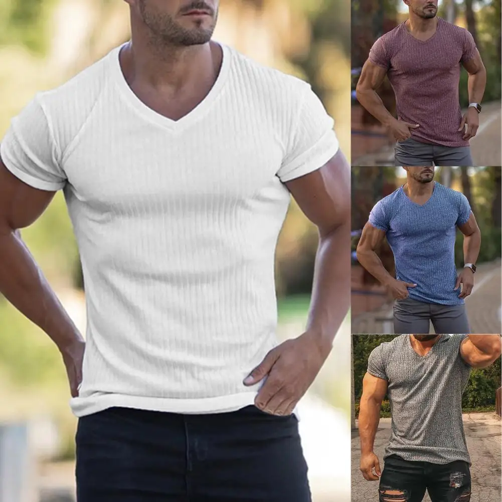 Gym Polo Knitted Shirt Men T-shirt Stripe Slim Sporty V Neck Solid Color Knitted T-shirt Summer Men's Clothing Steetwear
Gym Polo Knitted Shirt Men T-shirt Stripe Slim Sporty V Neck Solid Color Knitted T-shirt Summer Men's Clothing Steetwear