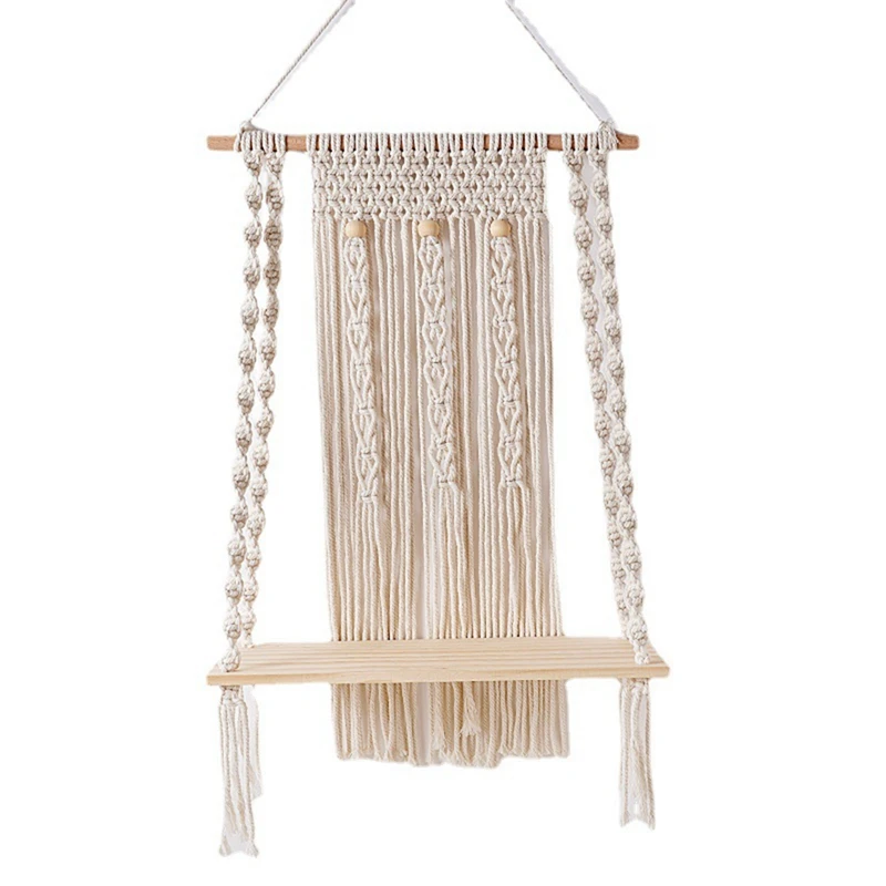Boho Handmade Woven Macrame Wall Hanging Shelf Indoor Plant Rack Stand Macrame Tapestry Home Decor Ornament
Boho Handmade Woven Macrame Wall Hanging Shelf Indoor Plant Rack Stand Macrame Tapestry Home Decor Ornament