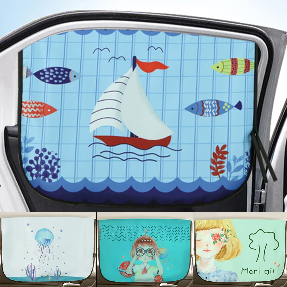 60x45cm Universal Car Sun Shade Magnetic Cute Cartoon Cover UV Protection Side Window Sunshade Curtain For Baby Kids Car Styling
60x45cm Universal Car Sun Shade Magnetic Cute Cartoon Cover UV Protection Side Window Sunshade Curtain For Baby Kids Car Styling