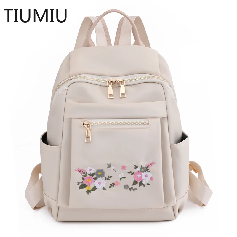 Flower Embroidery Backpack Women's Anti-Theft Shoulder Bags Casual Large Capacity Nylon Travel Backpack Youth Girls School Bags
Flower Embroidery Backpack Women's Anti-Theft Shoulder Bags Casual Large Capacity Nylon Travel Backpack Youth Girls School Bags