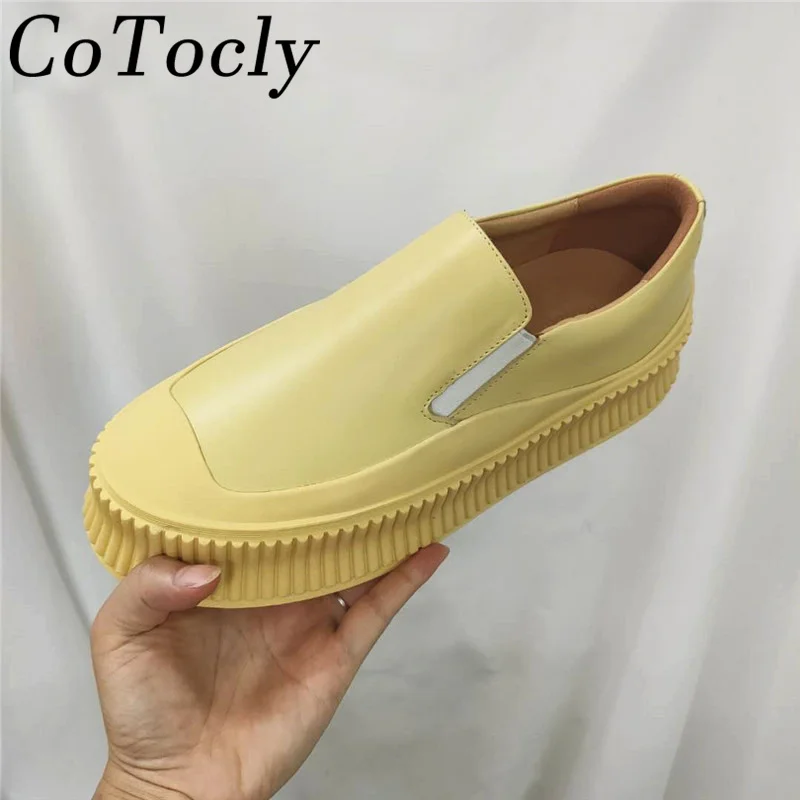 Casual Shoes Women Lace Up Round Toe Thick Sole Shoes Lady Genuine Leather Fashion Comfort Flat Platform Shoes Women Sneakers
Casual Shoes Women Lace Up Round Toe Thick Sole Shoes Lady Genuine Leather Fashion Comfort Flat Platform Shoes Women Sneakers