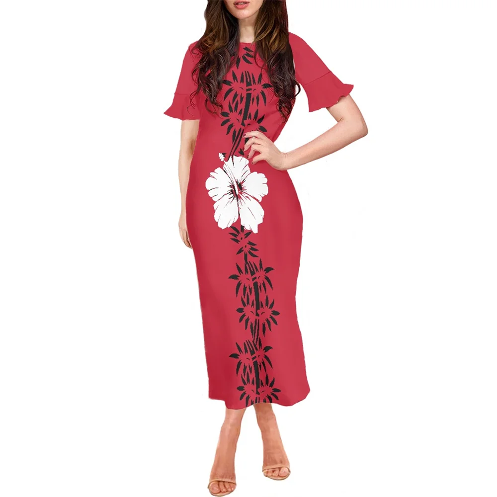 Casual Streetwear Polynesian Tribal Samoan Island Dress Hibisci Print Fashion Bodycon Women Vintage Petal Sleeve Party Dresses
Casual Streetwear Polynesian Tribal Samoan Island Dress Hibisci Print Fashion Bodycon Women Vintage Petal Sleeve Party Dresses
