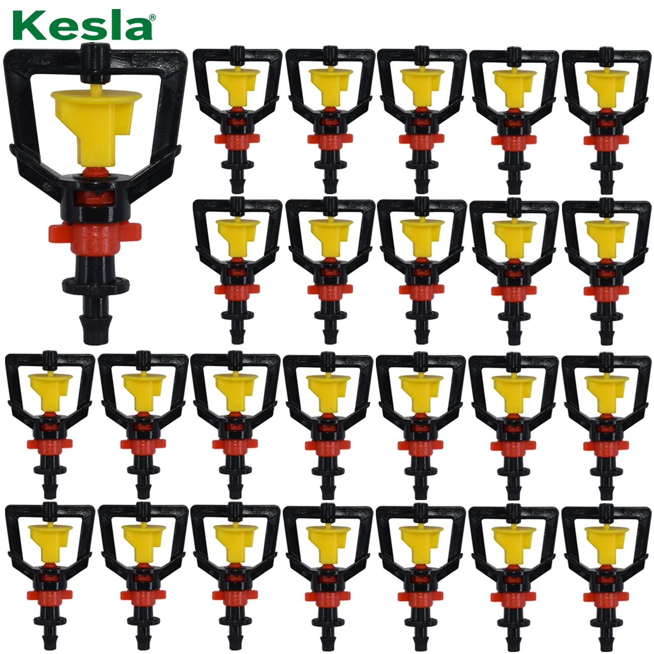 Рефракционные разбрызгиватели KESLA 100 шт. 360 градусов коннектор 7 5 мм сопло для
