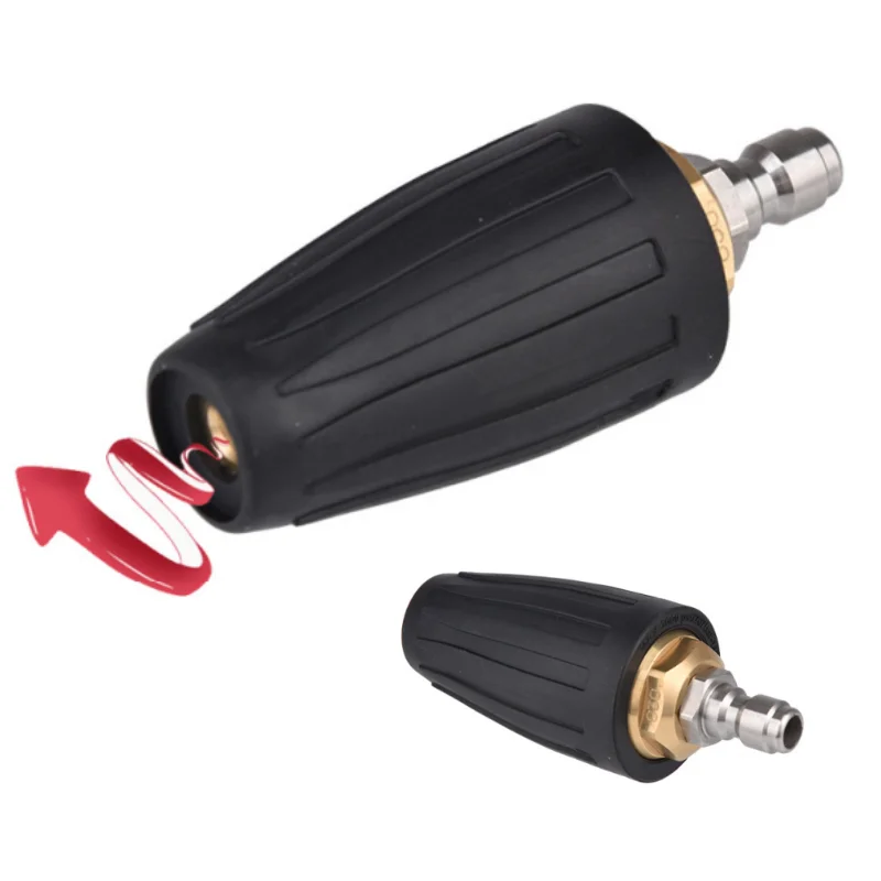 360 Rotating Turbo Nozzle Sprayer With 1/4" Quick Connect 4000 PSI High Pressure Washer Cleaner Accessories Brass
360 Rotating Turbo Nozzle Sprayer With 1/4" Quick Connect 4000 PSI High Pressure Washer Cleaner Accessories Brass