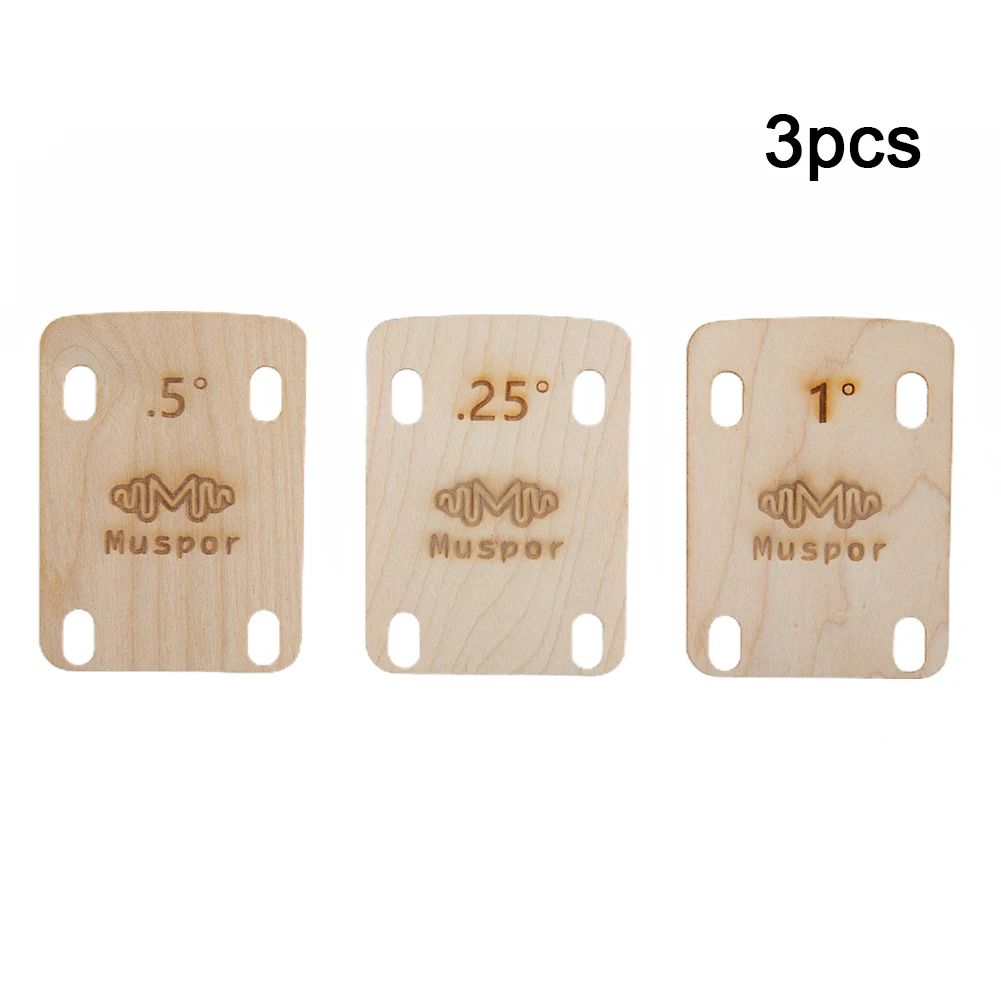 3 Pcs Electric Guitar Neck Shims Maple Plate 0.25 0.5 1 Degree Replacement Parts Neck Plate Gasket Accs Replacement Part Pad
3 Pcs Electric Guitar Neck Shims Maple Plate 0.25 0.5 1 Degree Replacement Parts Neck Plate Gasket Accs Replacement Part Pad