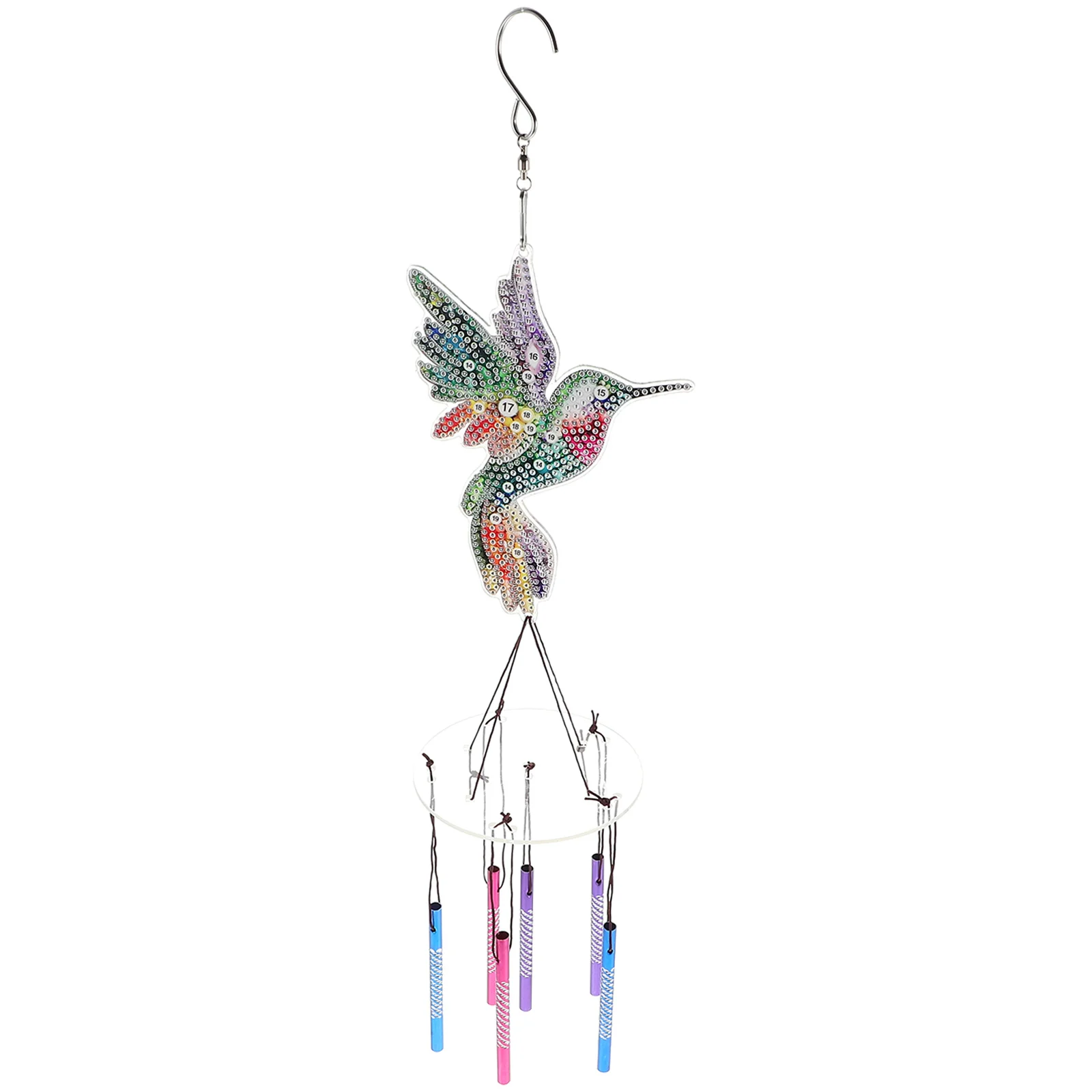 Supplies DIY Diamond Drawing Ornament Wind Bell Birds Decor Pendant Chimes Delicate
Supplies DIY Diamond Drawing Ornament Wind Bell Birds Decor Pendant Chimes Delicate