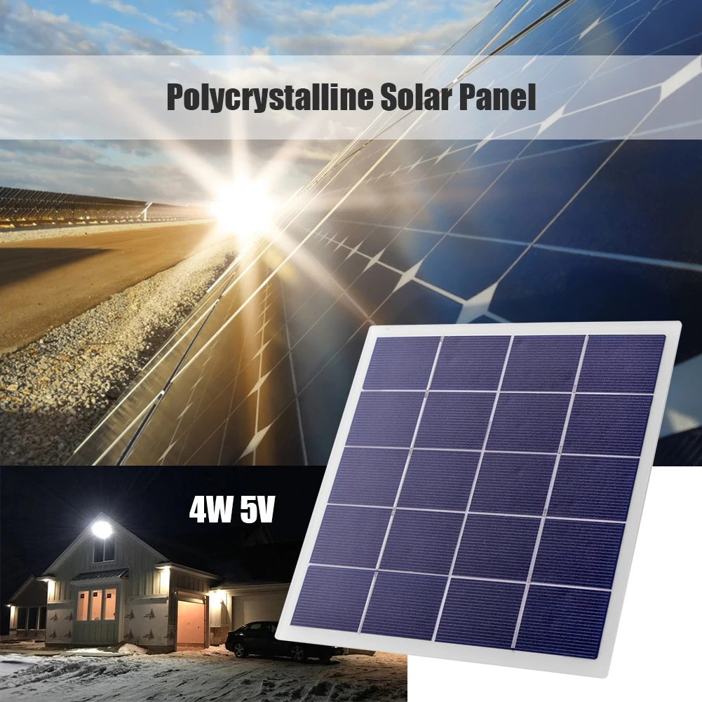 Solar Panel 4W DIY Polycrystalline Silicon Solar Battery Charger for Solar garden lighting Small home lighting system 175x172mm
Solar Panel 4W DIY Polycrystalline Silicon Solar Battery Charger for Solar garden lighting Small home lighting system 175x172mm