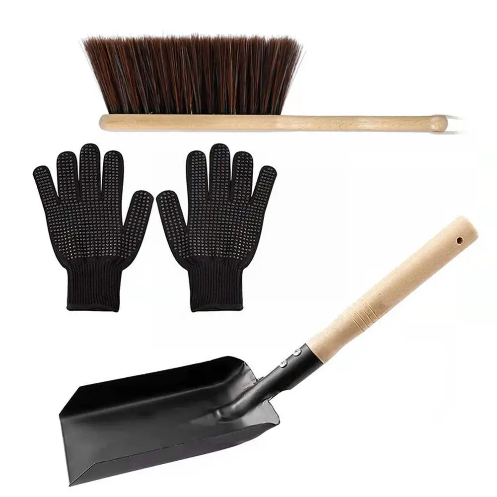Fireplace Ash Shovel And Brush With Silicone Gloves For Fireplace Cleaning Home Garden Appliance Fireplace Cleaner Tool Kit Z8I2
Fireplace Ash Shovel And Brush With Silicone Gloves For Fireplace Cleaning Home Garden Appliance Fireplace Cleaner Tool Kit Z8I2