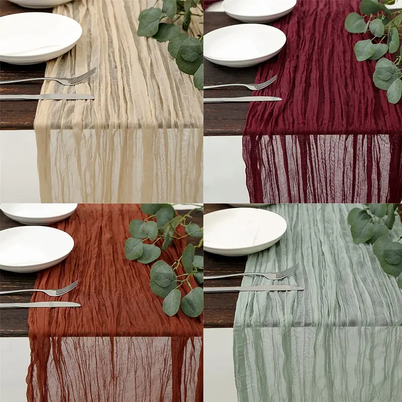 Semi-Sheer Gauze Table Runner Sage Cheesecloth Table Setting Dining Vintage Wedding Party Christmas Banquets Arches Cake Decor
Semi-Sheer Gauze Table Runner Sage Cheesecloth Table Setting Dining Vintage Wedding Party Christmas Banquets Arches Cake Decor