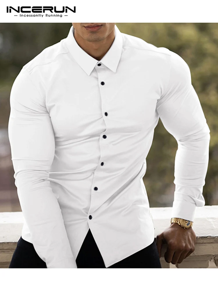 Handsome Well Fitting New Men Solid All-match Lapel Blouse Fashion Hot Sale Long-sleeved Buttons Shirts S-5XL INCERUN Tops 2022
Handsome Well Fitting New Men Solid All-match Lapel Blouse Fashion Hot Sale Long-sleeved Buttons Shirts S-5XL INCERUN Tops 2022