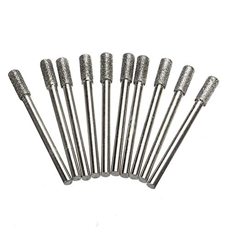 10PCS 4Mm Diamond Coated Cylindrical Burr Chainsaw Sharpener Stone File Chain Saw Sharpening Carving Grinding Tools
10PCS 4Mm Diamond Coated Cylindrical Burr Chainsaw Sharpener Stone File Chain Saw Sharpening Carving Grinding Tools