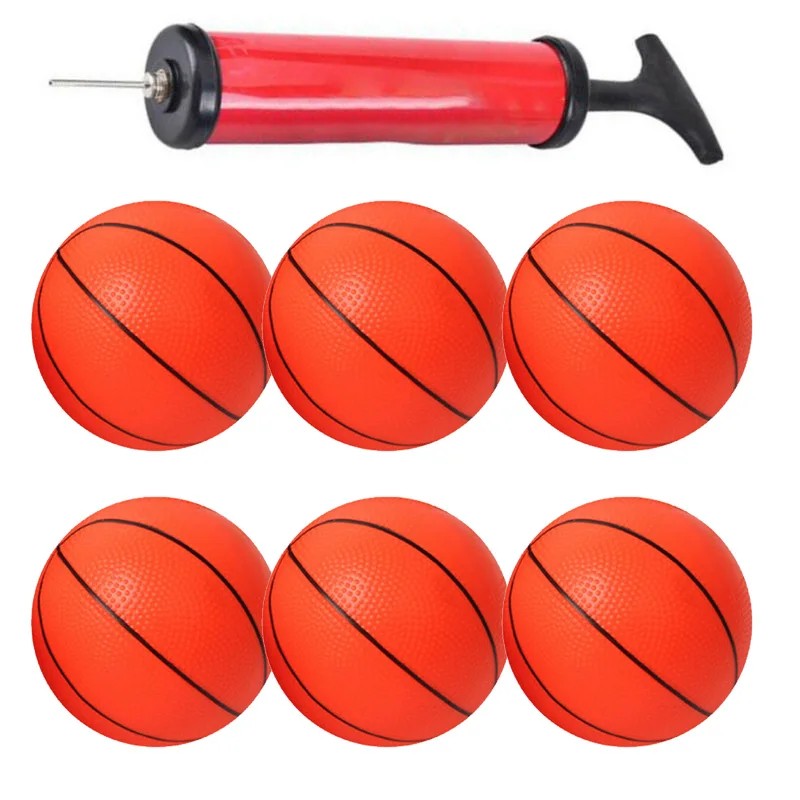 

Прочный высококачественный новый полезный баскетбольный мяч из ПВХ для счастливых детей маленькие спортивные мини-мячи с насосом 6 шт. детских игр