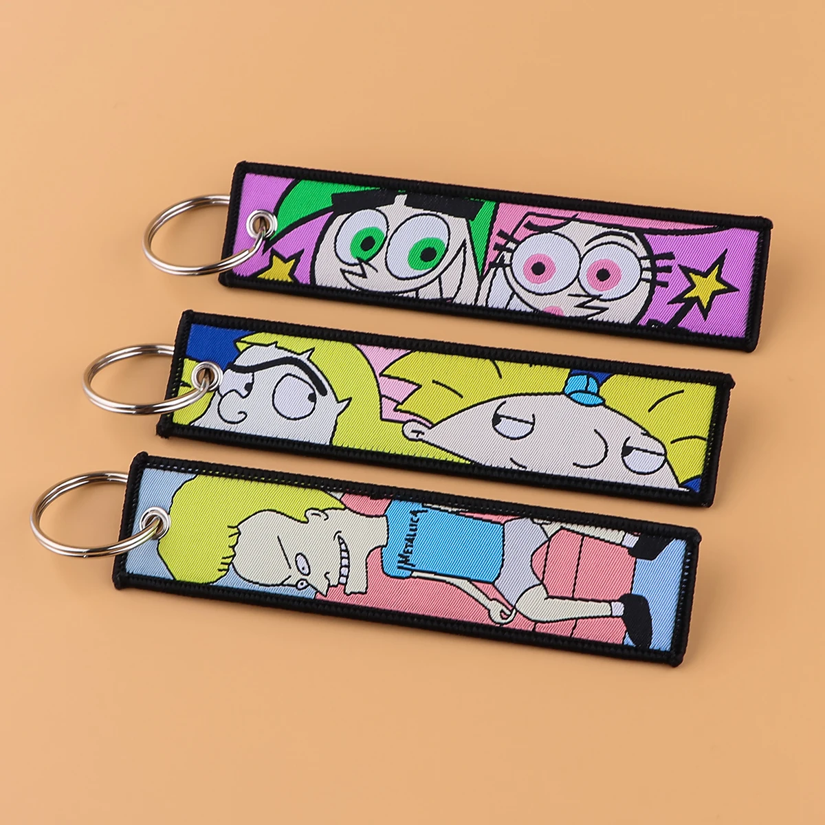 Cartoon Embroidered Keys Tag Keychains for Women Keyring Japanese Anime Car Keys Fashion Jewelry Accessories Gifts
Cartoon Embroidered Keys Tag Keychains for Women Keyring Japanese Anime Car Keys Fashion Jewelry Accessories Gifts