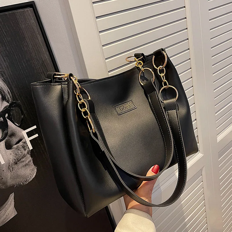 Fashion Ladies Designer Handbags Trend Soft PU Leather Totes Large Capacity Bucket Bag Brand Handbags for Women Vintage Tote Bag
Fashion Ladies Designer Handbags Trend Soft PU Leather Totes Large Capacity Bucket Bag Brand Handbags for Women Vintage Tote Bag